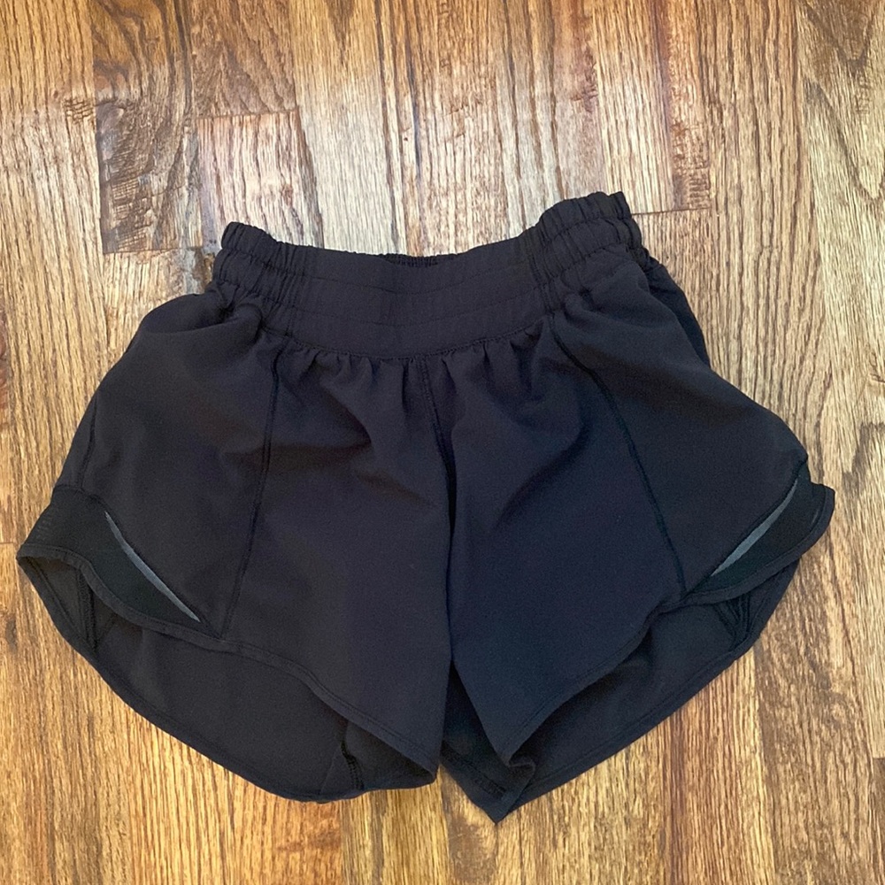 Size 2 Tall Black Lululemon Low-rise Hotty Hot